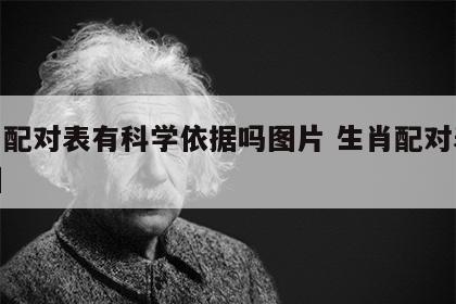 生肖配对表有科学依据吗图片 生肖配对表顺序图