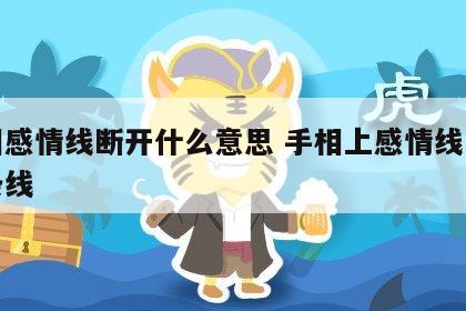 手相感情线断开什么意思 手相上感情线断成两条线