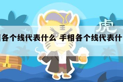 手相各个线代表什么 手相各个线代表什么意思