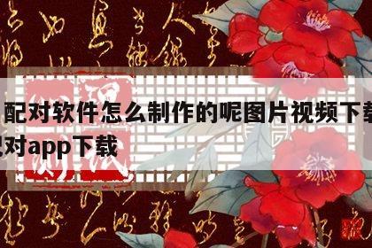 姓名配对软件怎么制作的呢图片视频下载 姓名配对app下载