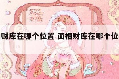面相财库在哪个位置 面相财库在哪个位置最好