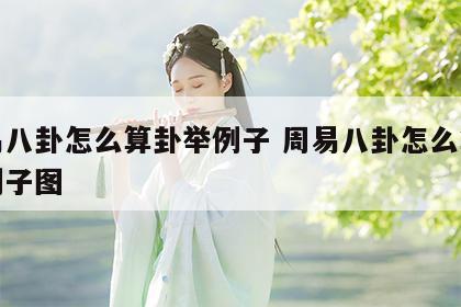 周易八卦怎么算卦举例子 周易八卦怎么算卦举例子图