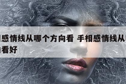 手相感情线从哪个方向看 手相感情线从哪个方向看好