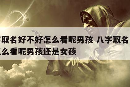 八字取名好不好怎么看呢男孩 八字取名好不好怎么看呢男孩还是女孩