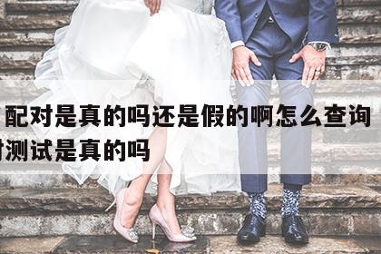 姓名配对是真的吗还是假的啊怎么查询 姓名配对测试是真的吗
