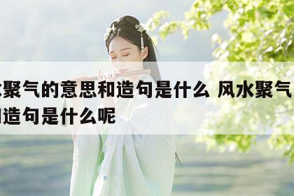 风水聚气的意思和造句是什么 风水聚气的意思和造句是什么呢