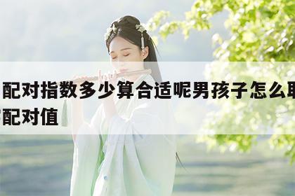 姓名配对指数多少算合适呢男孩子怎么取名 名字配对值