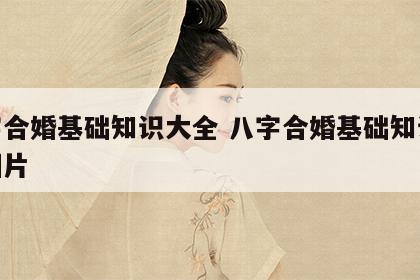 八字合婚基础知识大全 八字合婚基础知识大全图片