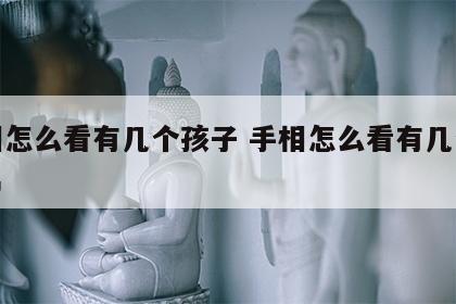 手相怎么看有几个孩子 手相怎么看有几个孩子男