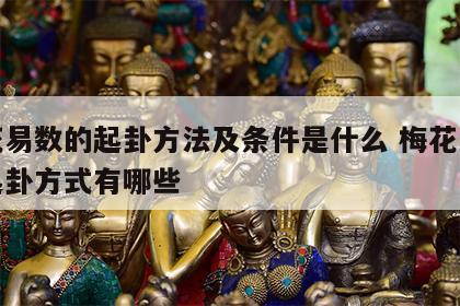 梅花易数的起卦方法及条件是什么 梅花易数的起卦方式有哪些