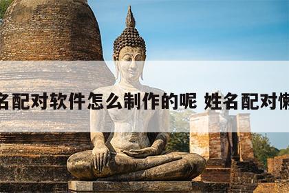 姓名配对软件怎么制作的呢 姓名配对懒人