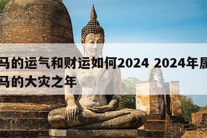 马的运气和财运如何2024 2024年属马的大灾之年