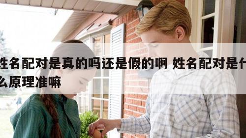 姓名配对是真的吗还是假的啊 姓名配对是什么原理准嘛