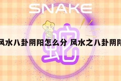 风水八卦阴阳怎么分 风水之八卦阴阳