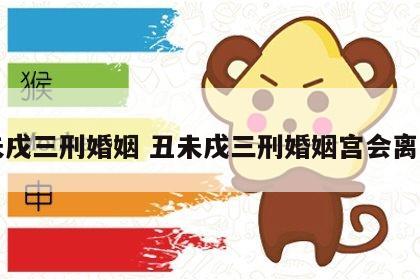 丑未戌三刑婚姻 丑未戌三刑婚姻宫会离婚吗