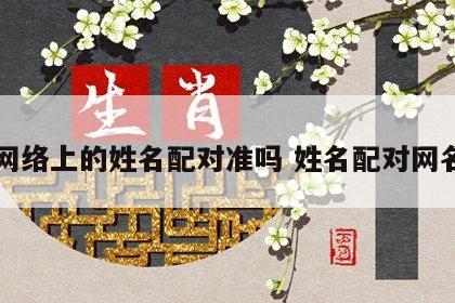 网络上的姓名配对准吗 姓名配对网名