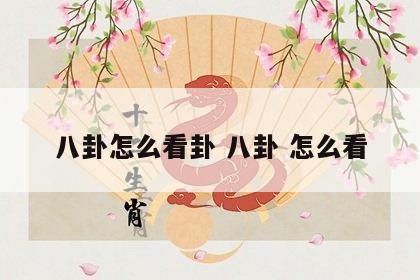 八卦怎么看卦 八卦 怎么看