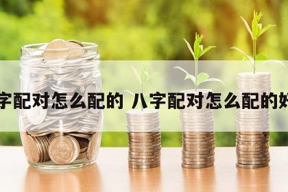 八字配对怎么配的 八字配对怎么配的好看
