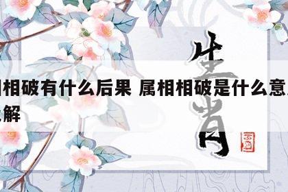 属相相破有什么后果 属相相破是什么意思怎么化解