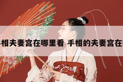 手相夫妻宫在哪里看 手相的夫妻宫在哪