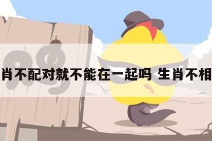 生肖不配对就不能在一起吗 生肖不相配