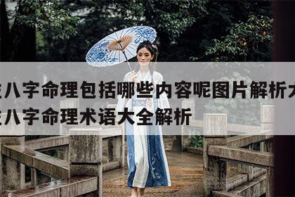 四柱八字命理包括哪些内容呢图片解析大全 四柱八字命理术语大全解析