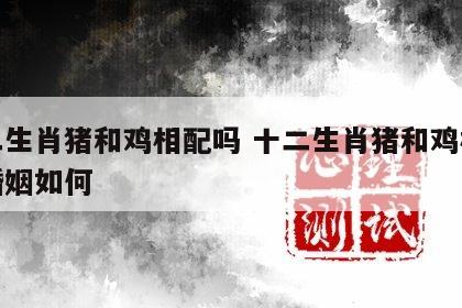 十二生肖猪和鸡相配吗 十二生肖猪和鸡相配吗婚姻如何