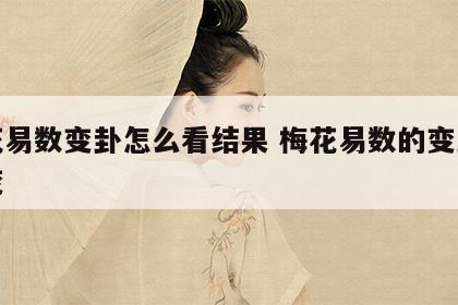 梅花易数变卦怎么看结果 梅花易数的变卦怎么变