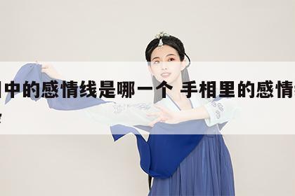 手相中的感情线是哪一个 手相里的感情线是哪条