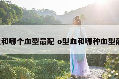 o型和哪个血型最配 o型血和哪种血型配对