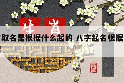 八字取名是根据什么起的 八字起名根据什么原理