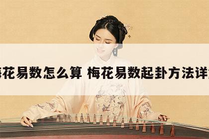 梅花易数怎么算 梅花易数起卦方法详解