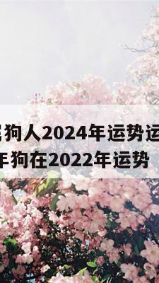 1994年属狗人2024年运势运程每月运程 1994年狗在2022年运势