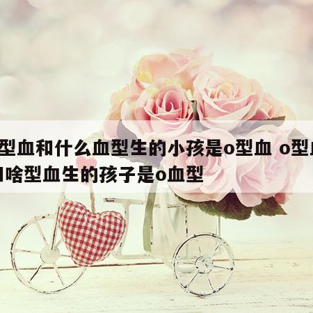 o型血和什么血型生的小孩是o型血 o型血和啥型血生的孩子是o血型