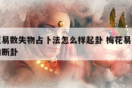 梅花易数失物占卜法怎么样起卦 梅花易数测失物断卦