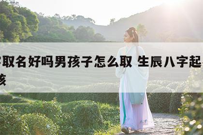 八字取名好吗男孩子怎么取 生辰八字起名字 男孩