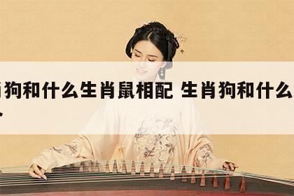 生肖狗和什么生肖鼠相配 生肖狗和什么生肖相合