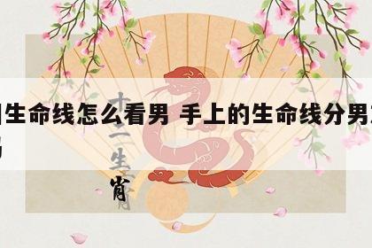 手相生命线怎么看男 手上的生命线分男左女右吗