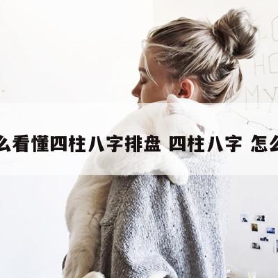 怎么看懂四柱八字排盘 四柱八字 怎么看