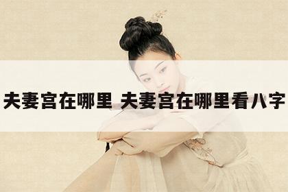 夫妻宫在哪里 夫妻宫在哪里看八字