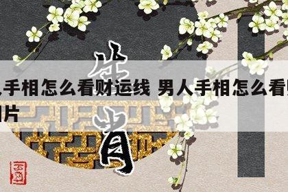 男人手相怎么看财运线 男人手相怎么看财运线图片