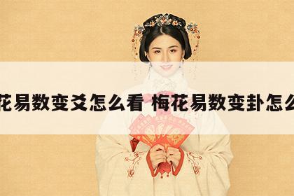 梅花易数变爻怎么看 梅花易数变卦怎么用