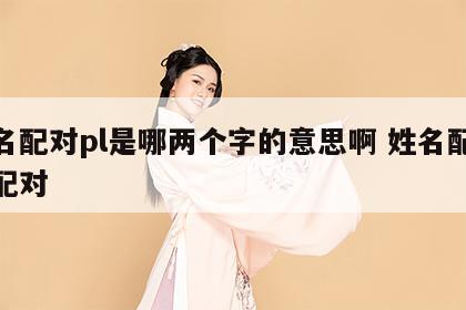 姓名配对pl是哪两个字的意思啊 姓名配合度配对