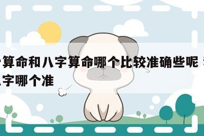 称骨算命和八字算命哪个比较准确些呢 称骨跟八字哪个准