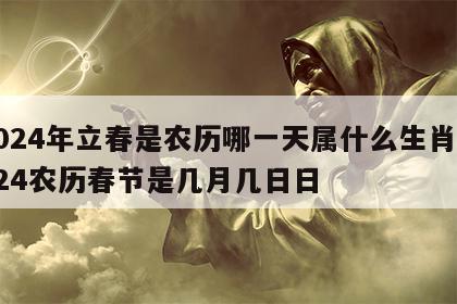 2024年立春是农历哪一天属什么生肖 2024农历春节是几月几日日