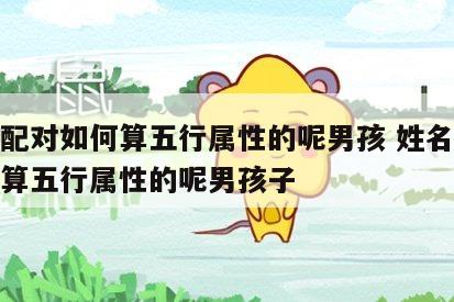 姓名配对如何算五行属性的呢男孩 姓名配对如何算五行属性的呢男孩子
