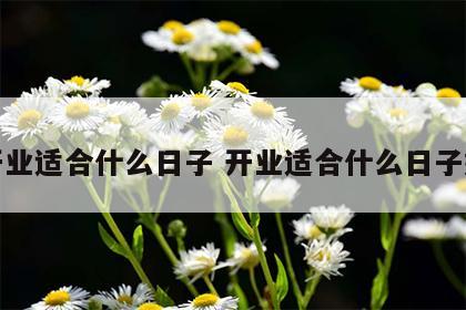 开业适合什么日子 开业适合什么日子好