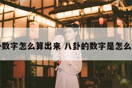 八卦数字怎么算出来 八卦的数字是怎么排的