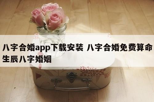八字合婚app下载安装 八字合婚免费算命生辰八字婚姻