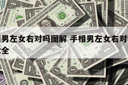 手相男左女右对吗图解 手相男左女右对吗图解大全